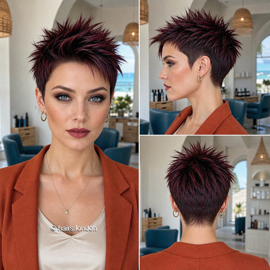Merlot Spiky Pixie