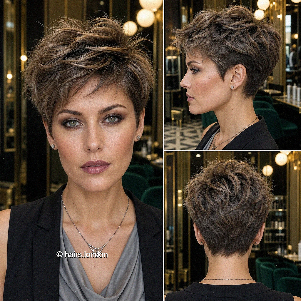 Merlot Textured Pixie