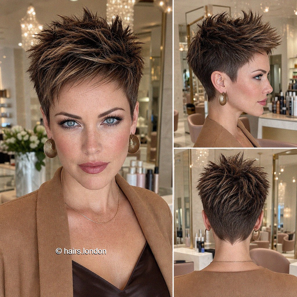 Mocha Textured Pixie