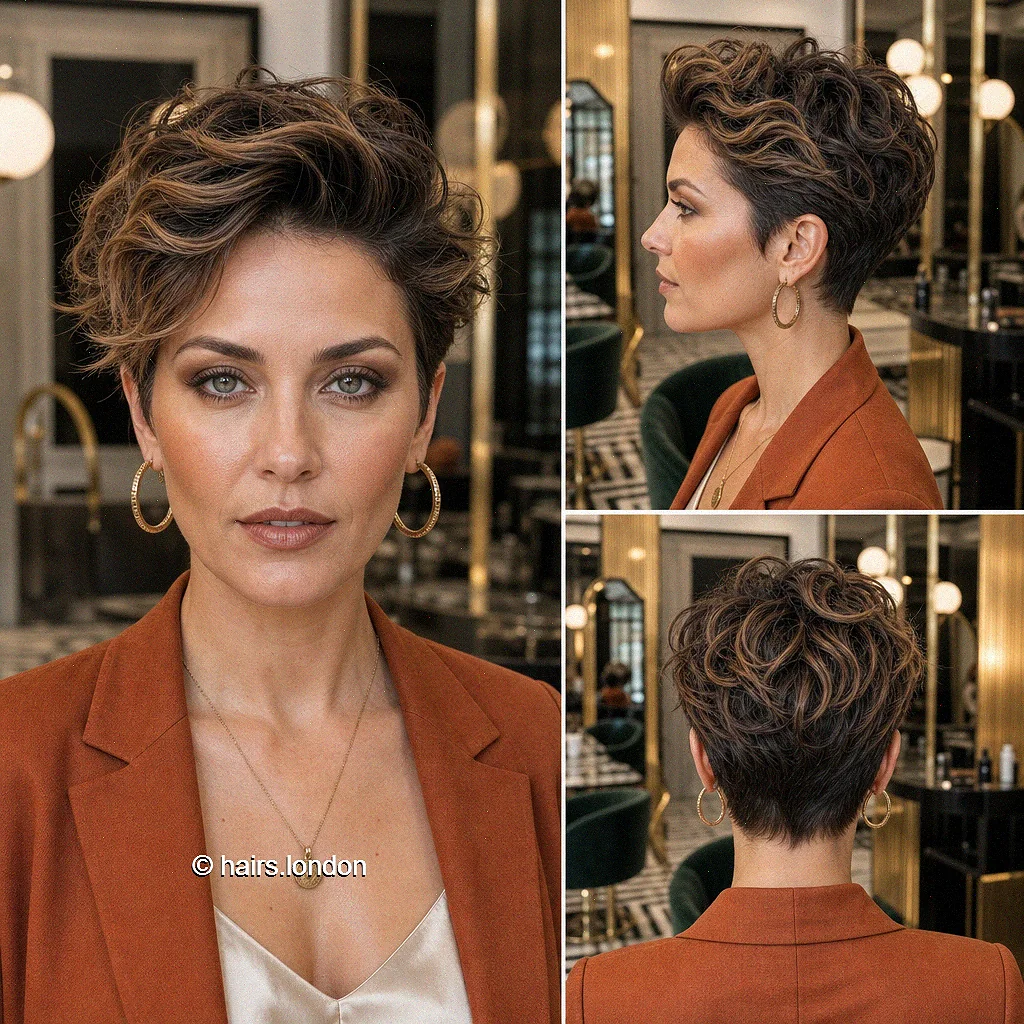 Mocha Tousled Pixie