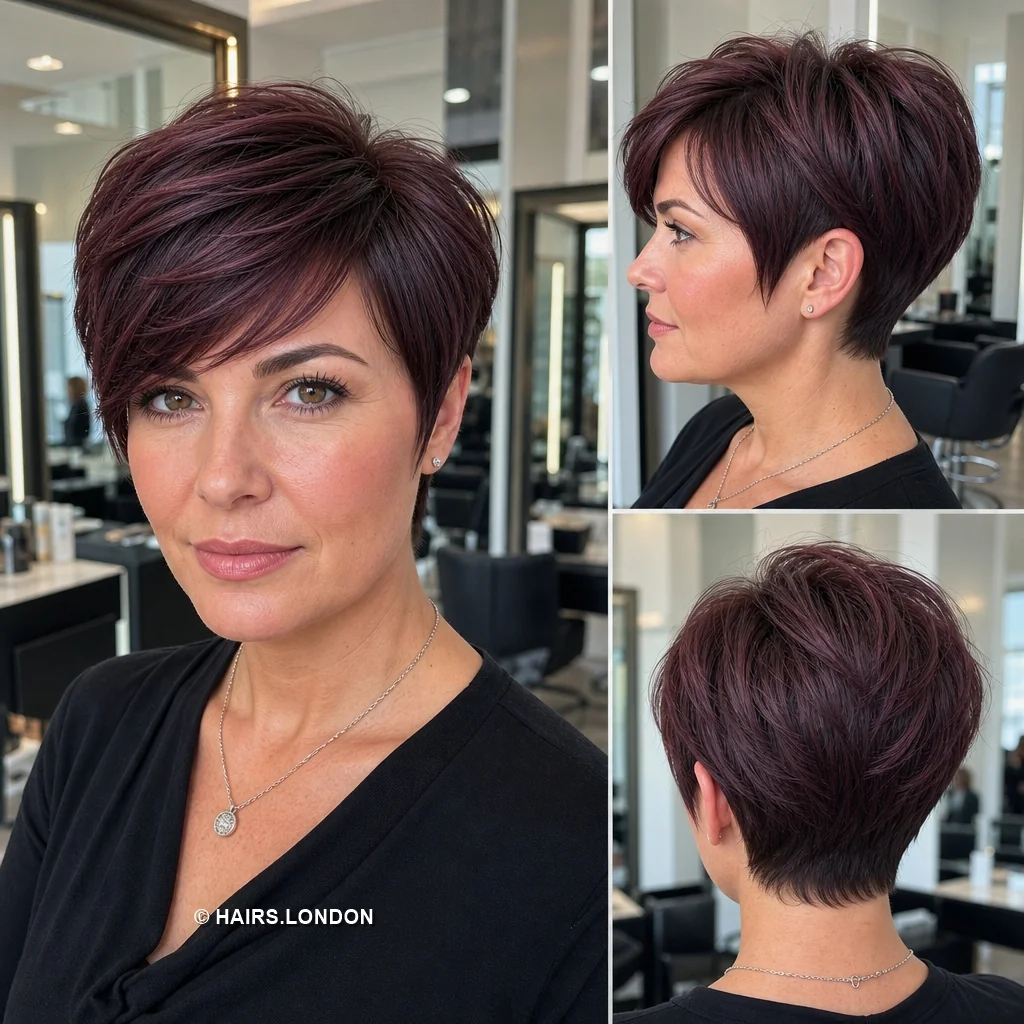 Mulberry Rounded Pixie