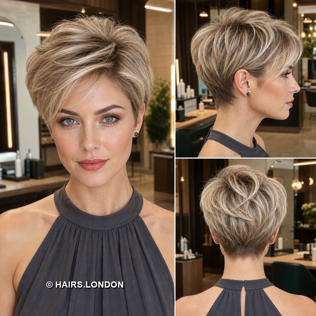 Mushroom Blonde Pixie