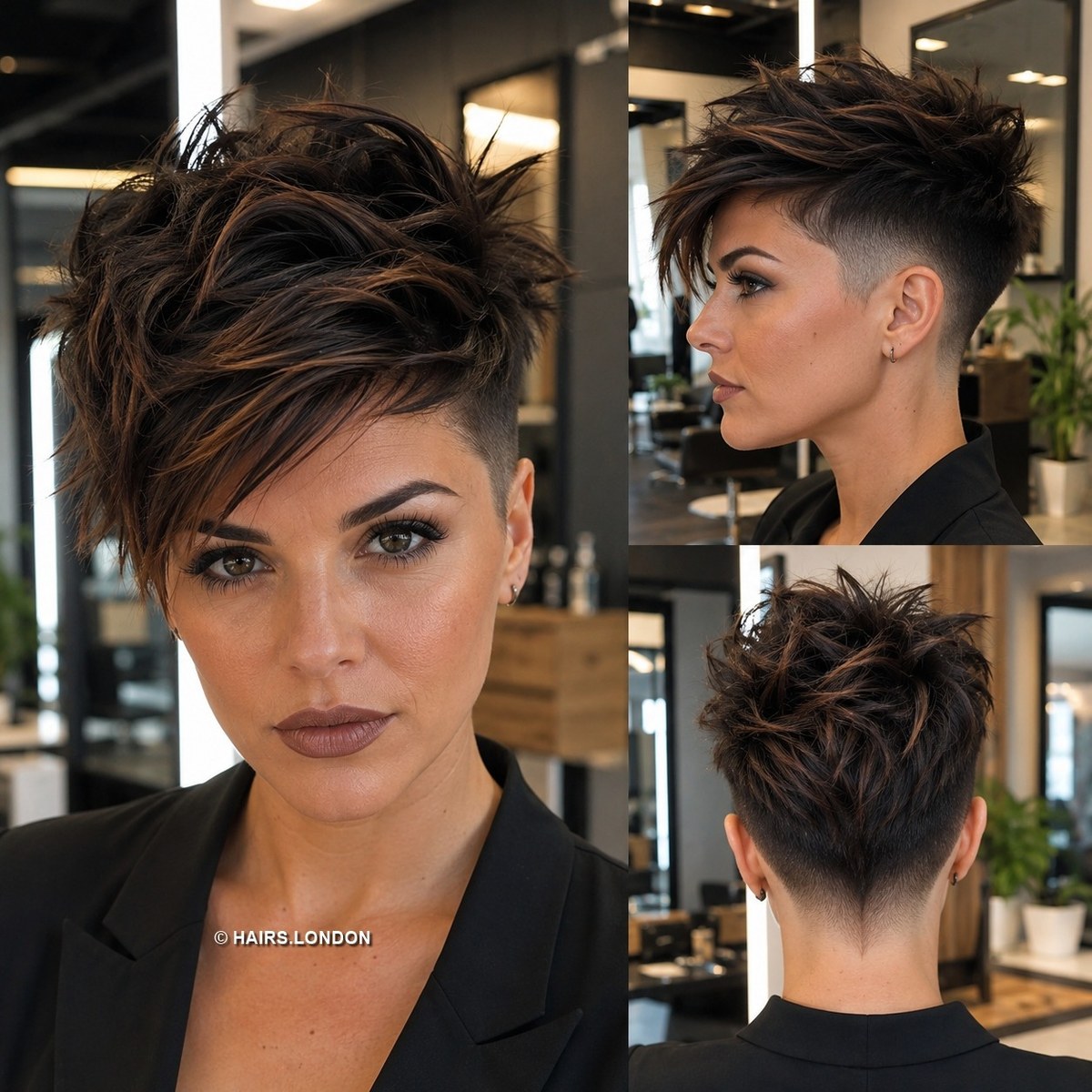 Onyx Choppy Pixie