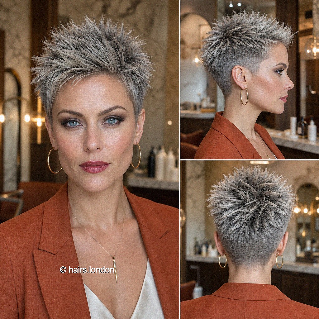 Pewter Spiky Pixie
