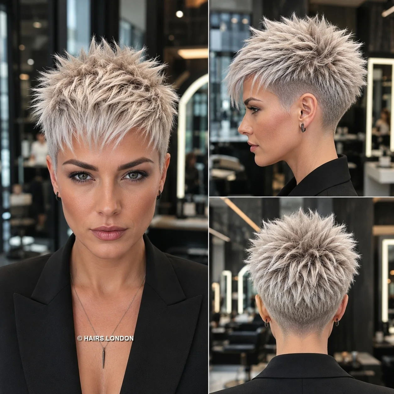 Platinum Spiky Pixie