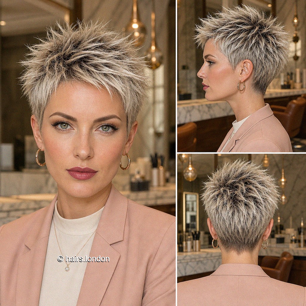 Platinum Spiky Pixie