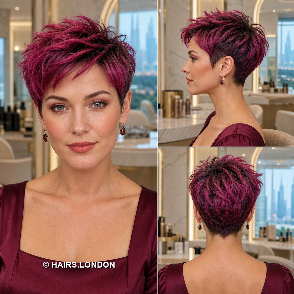 Raspberry Swept Pixie