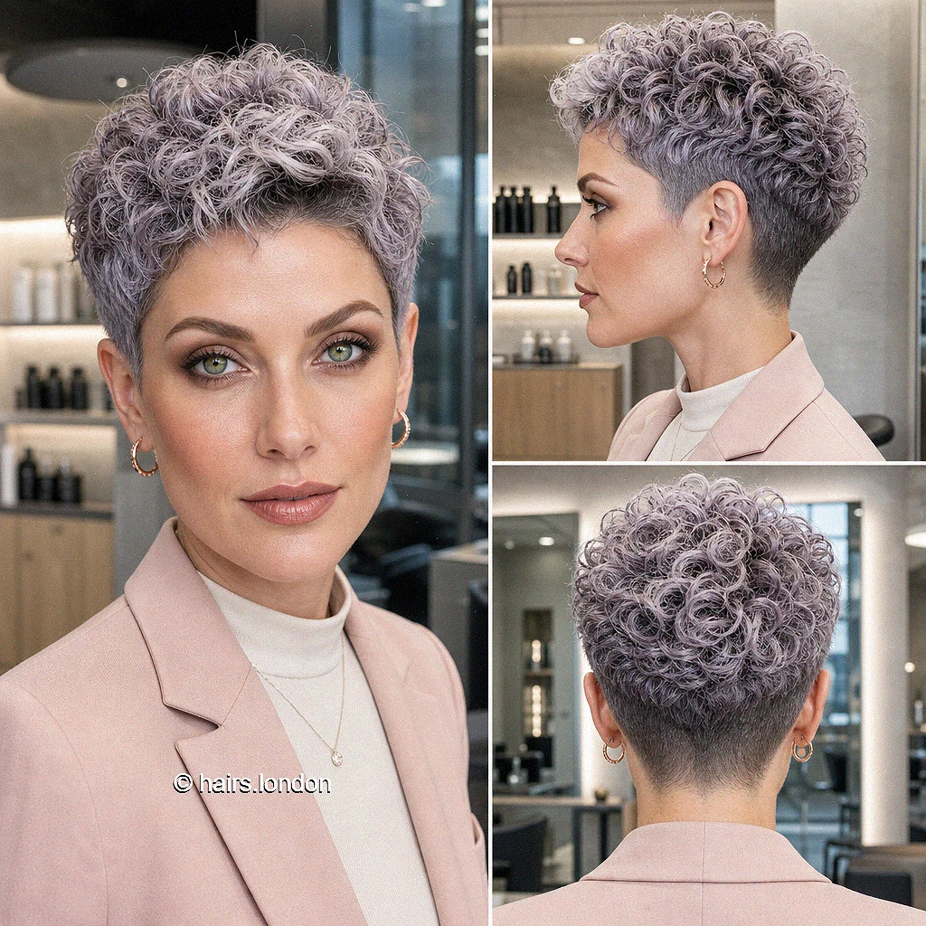 Raspberry Undercut Pixie