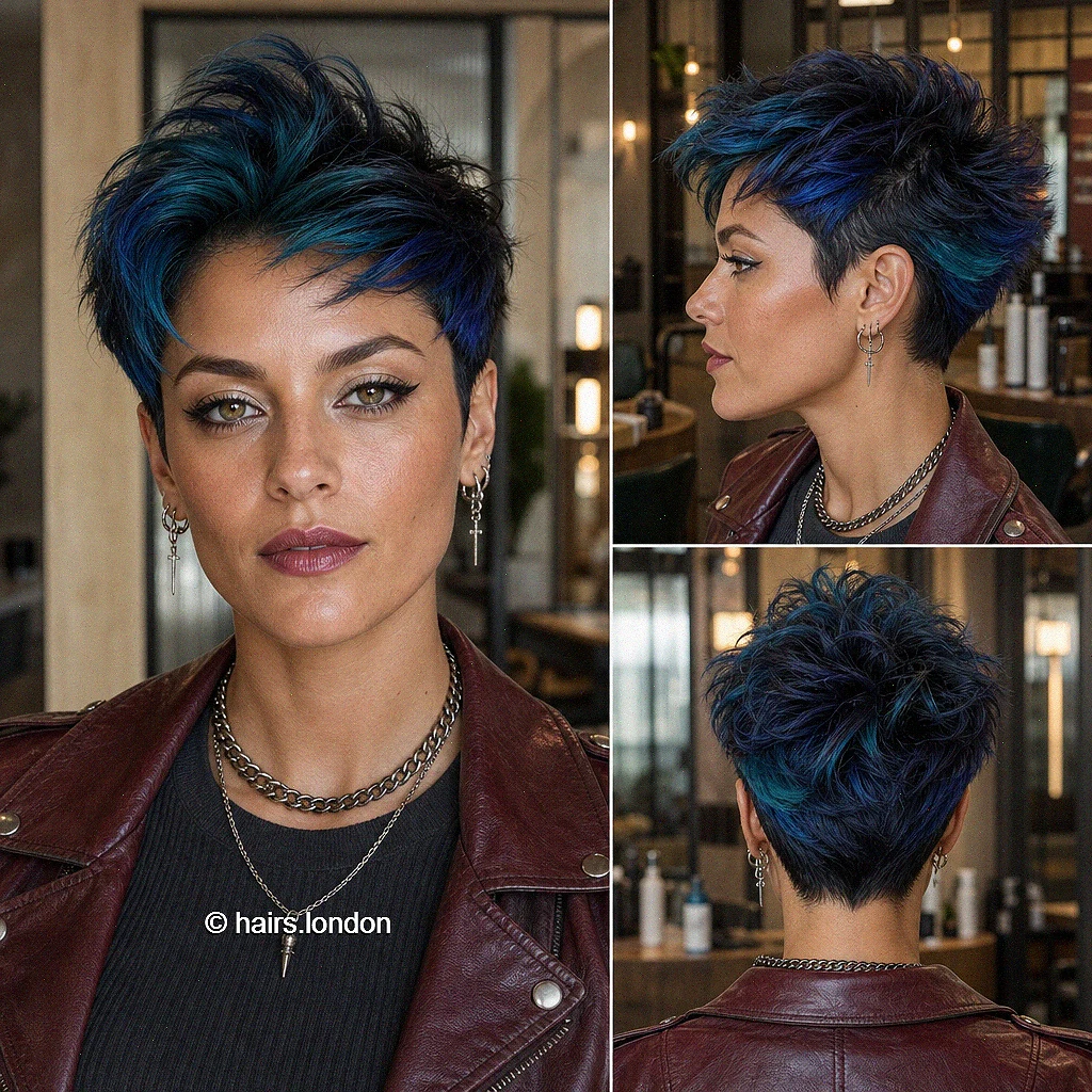 Sapphire Textured Pixie