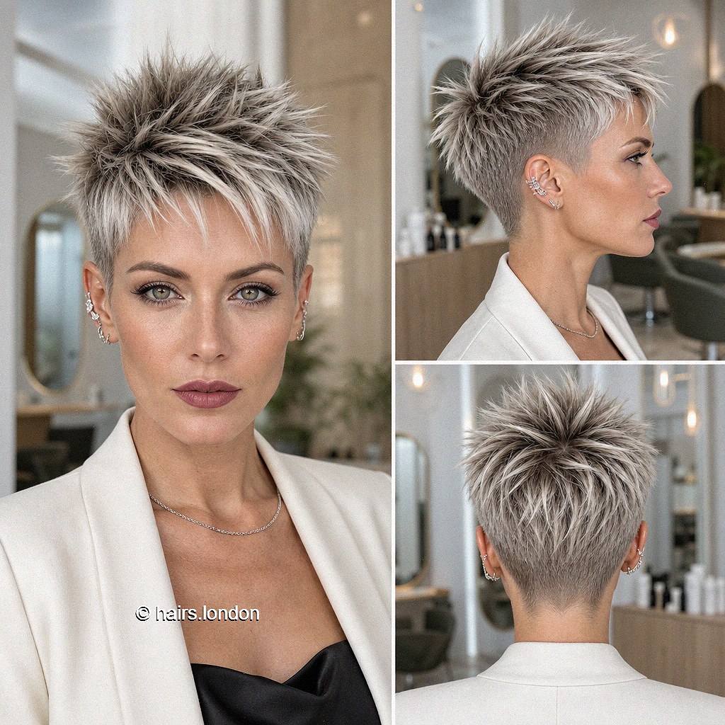Silver Cropped Pixie