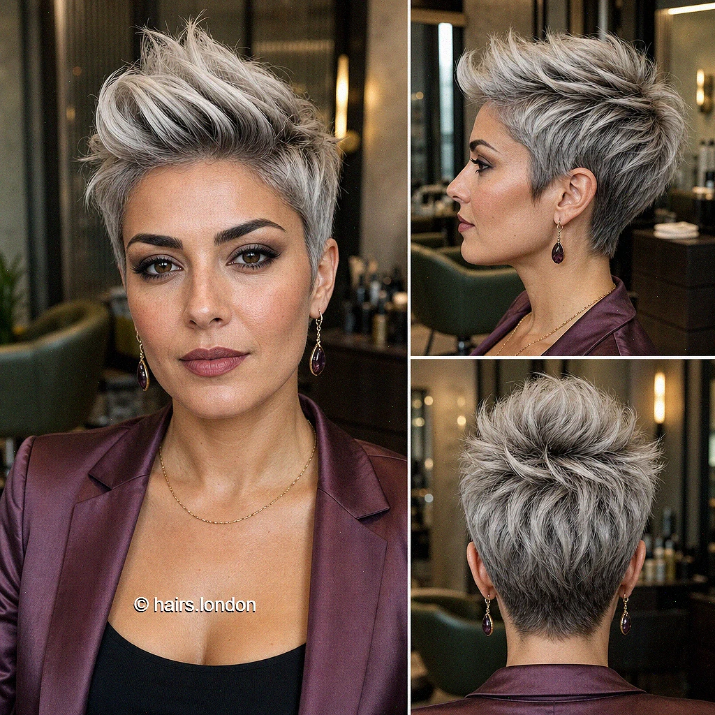 Silver Quiff Pixie