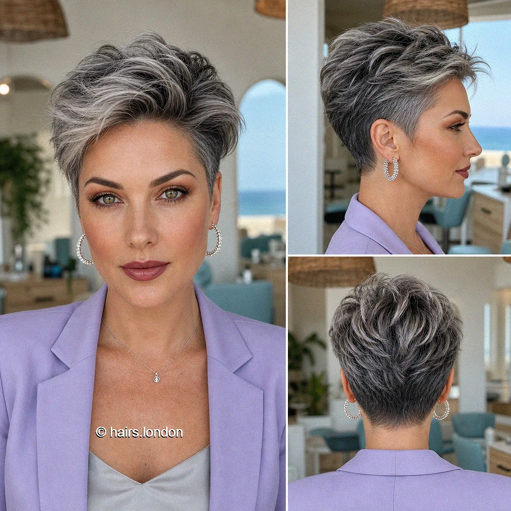 Silver Sculpted Pixie