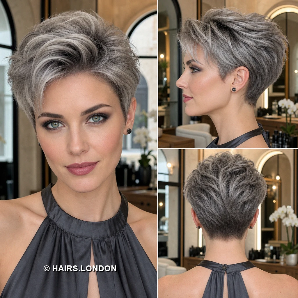 Silver Sculpted Pixie