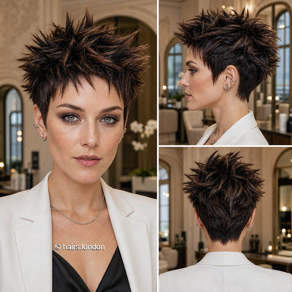 Silver Spiky Pixie
