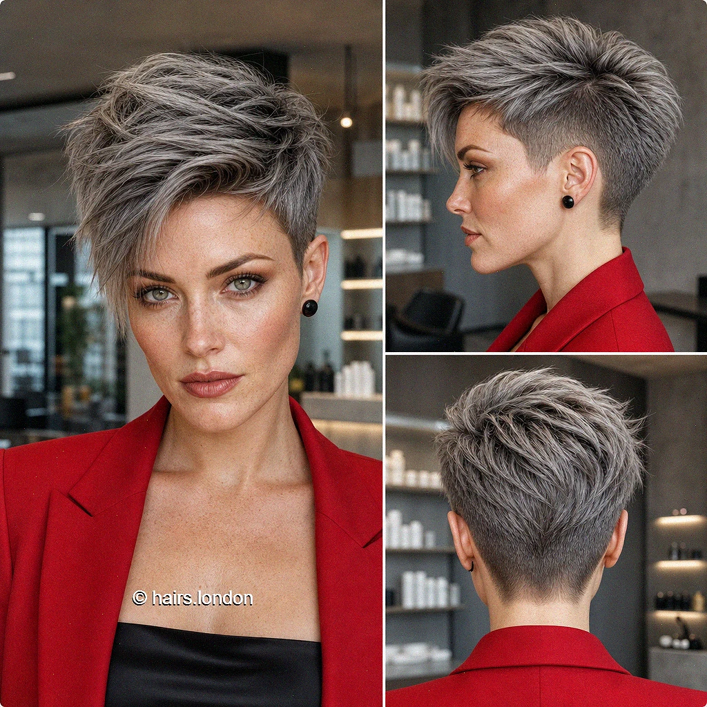 Silver Swept Pixie