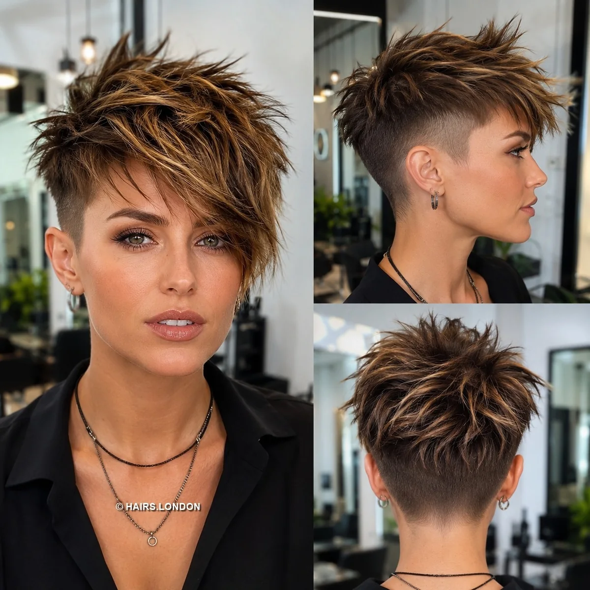 Toffee Undercut Pixie