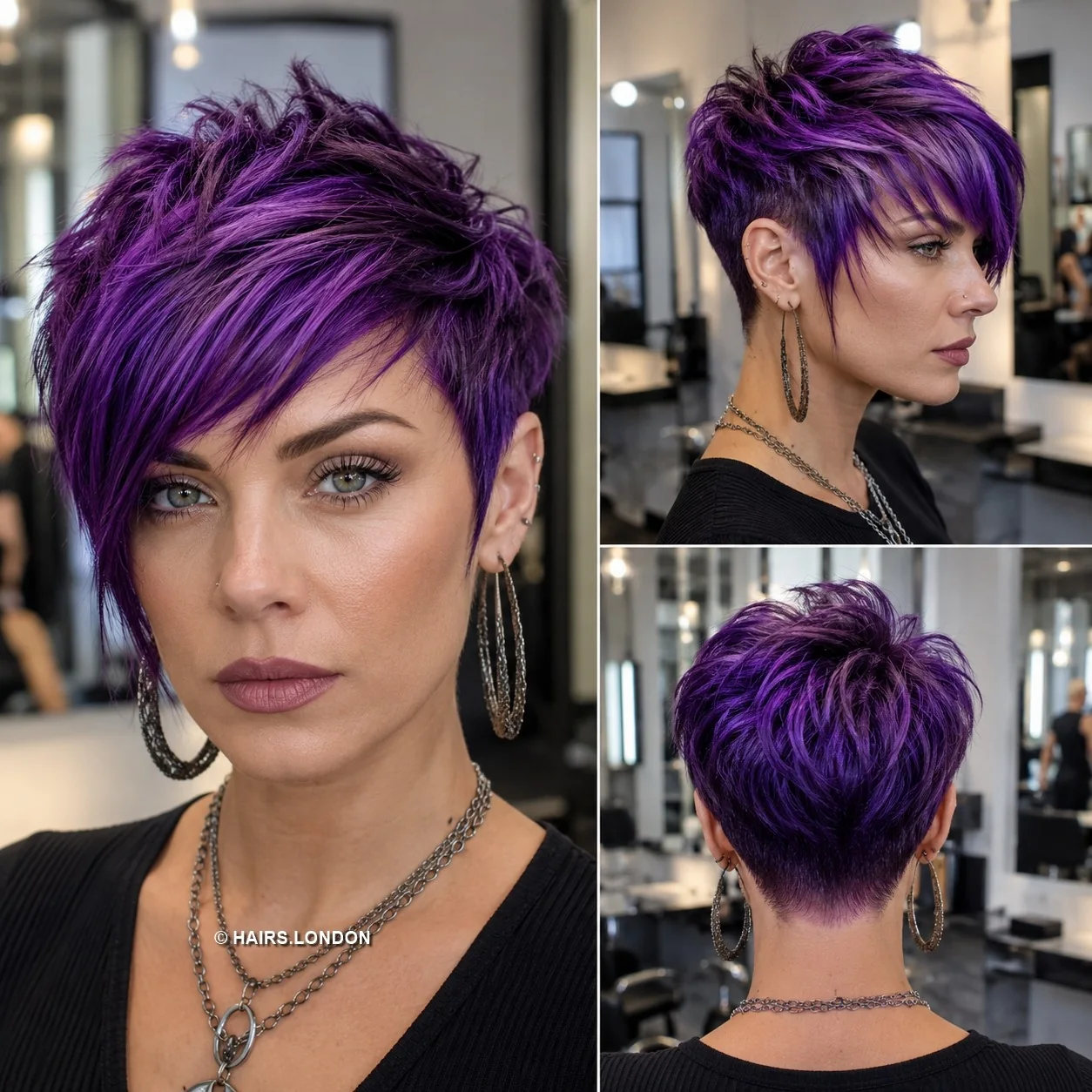Violet Swept Pixie