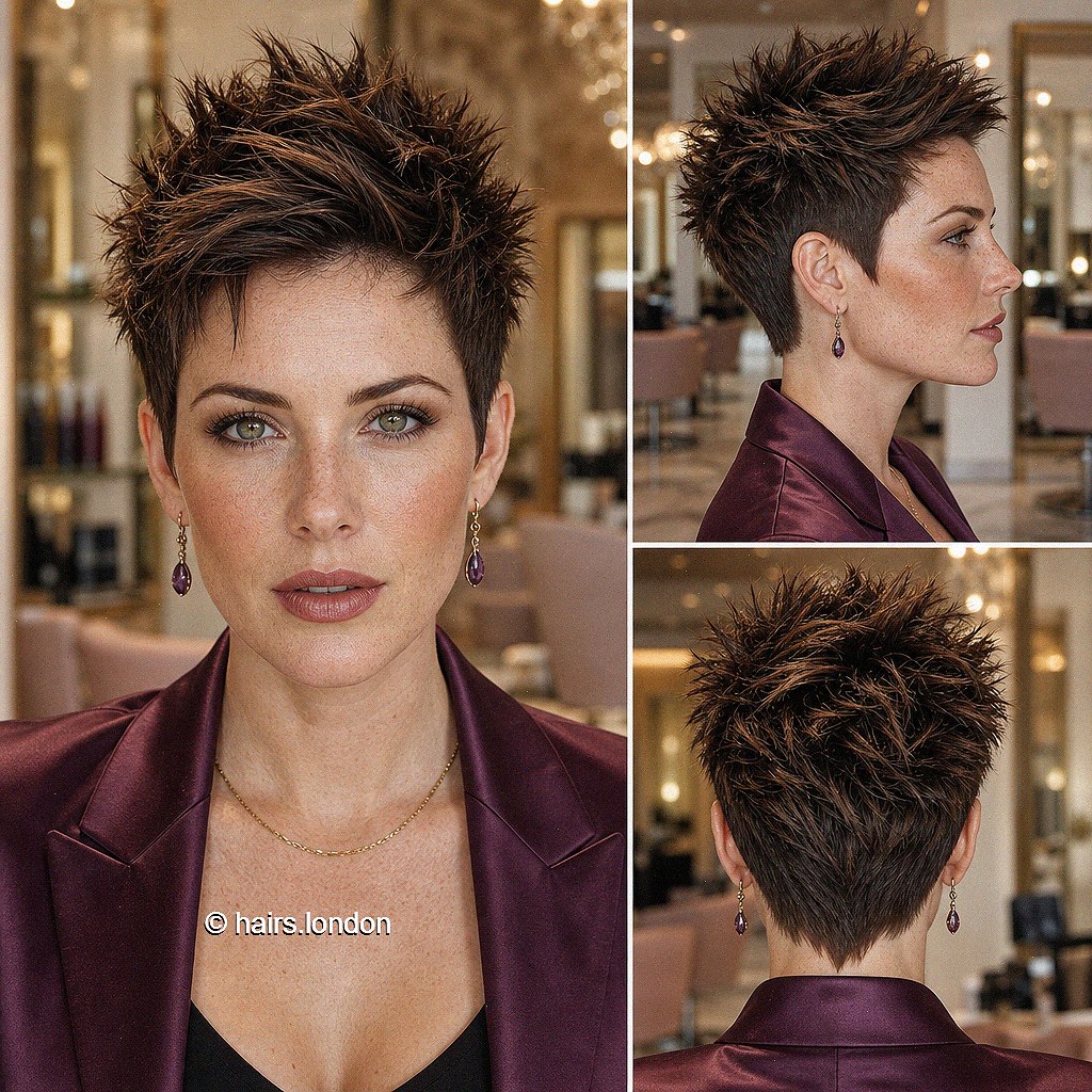 Walnut Spiky Pixie