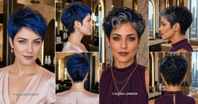 17 Blue Pixie Haircuts with Cobalt, Teal, Sapphire and Silver Color
