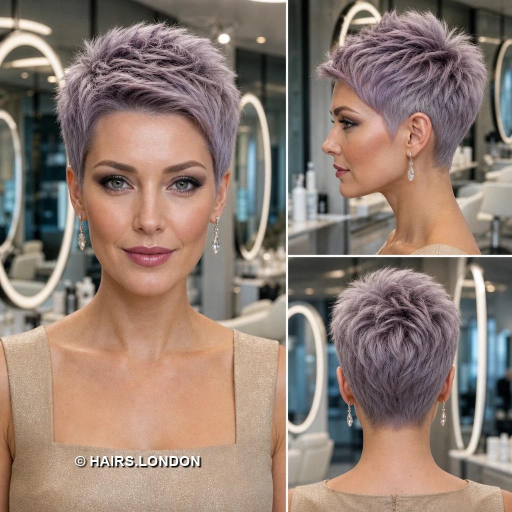 19 Pastel Pixie Haircuts With Texture, Shape, and Soft Color Apricot Windblown Pixie