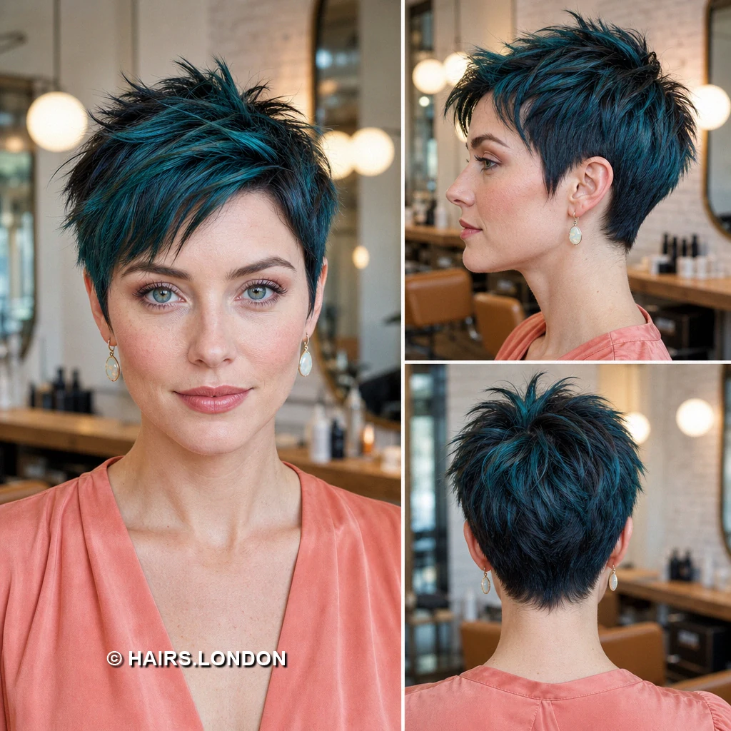 Aqua Feathered Crop