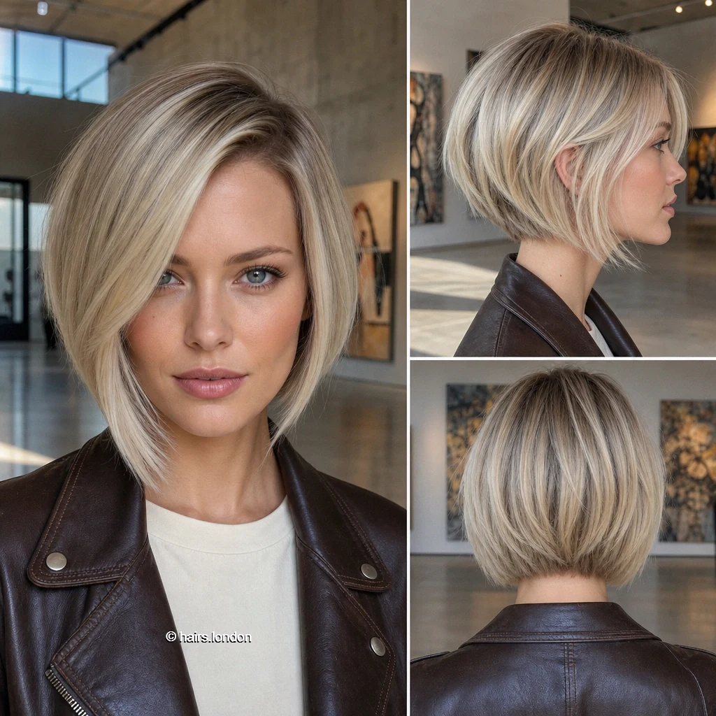 20 Bob Haircut Ideas: From Sleek Chin-Length Cuts to Layered Shapes Ash Angled Bob