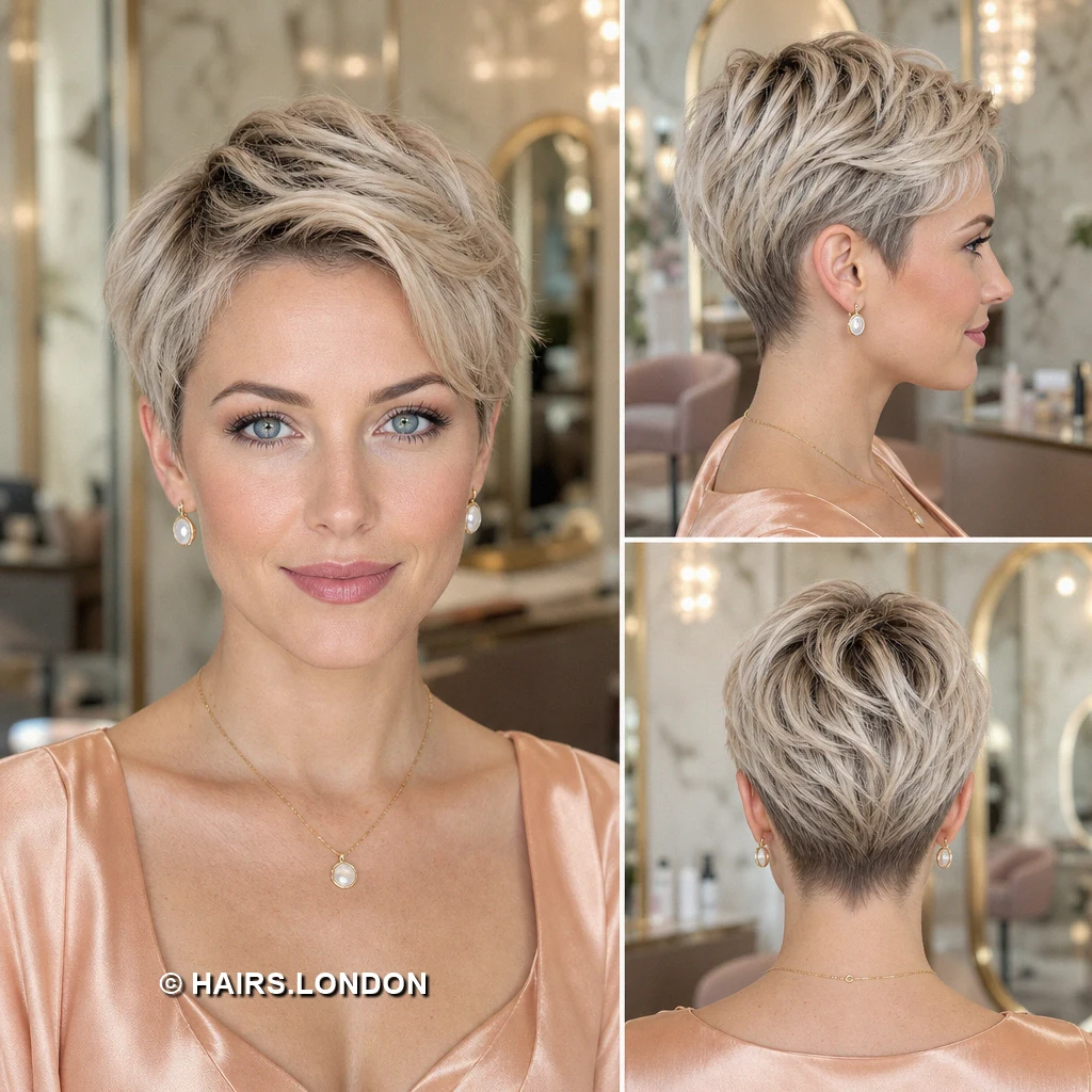 18 Ash Blonde Pixie Cuts with Shape, Texture, and Soft Contrast Ash Angled Pixie