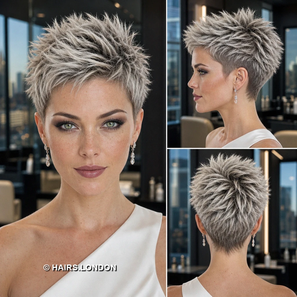 19 Ash Blonde Pixie Haircuts with Shape, Texture, and Lift Ash Piecey Sweep