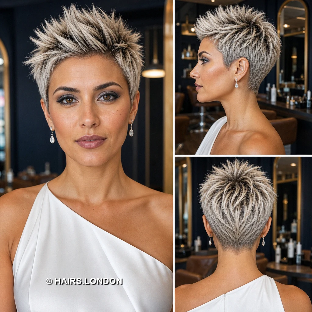 18 Short Blonde Pixie Cuts With Swept Fringes and Tapered Napes Ash Raised Pixie