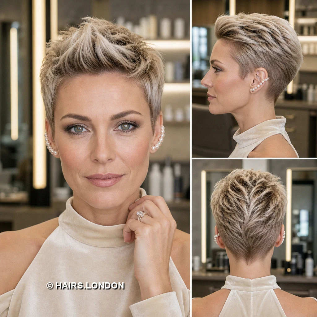 19 Textured Pixie Haircuts with Sweeping Fringes and Lifted Crowns Ash Rounded Pixie