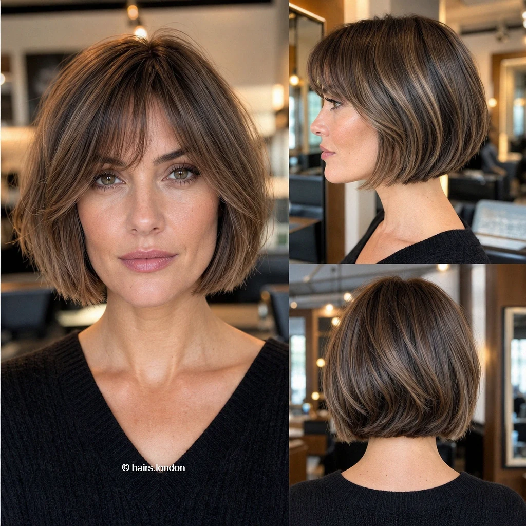 20 Bob Haircut Ideas: Rounded, Textured, A-Line and Stacked Shapes Ash Sidefringe Bob