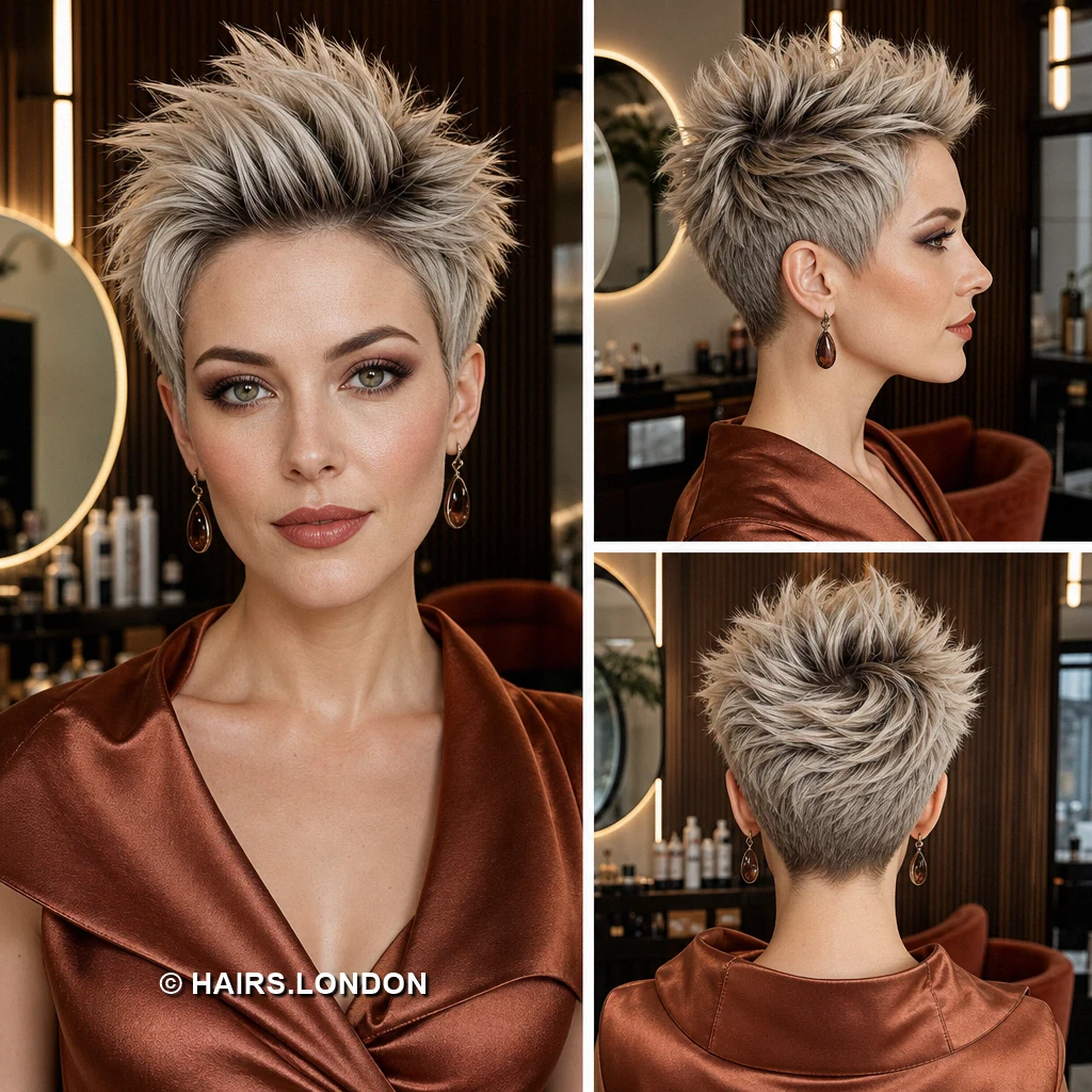 19 Ash Blonde Pixie Haircuts with Shape, Texture, and Lift Ash Spiky Pixie