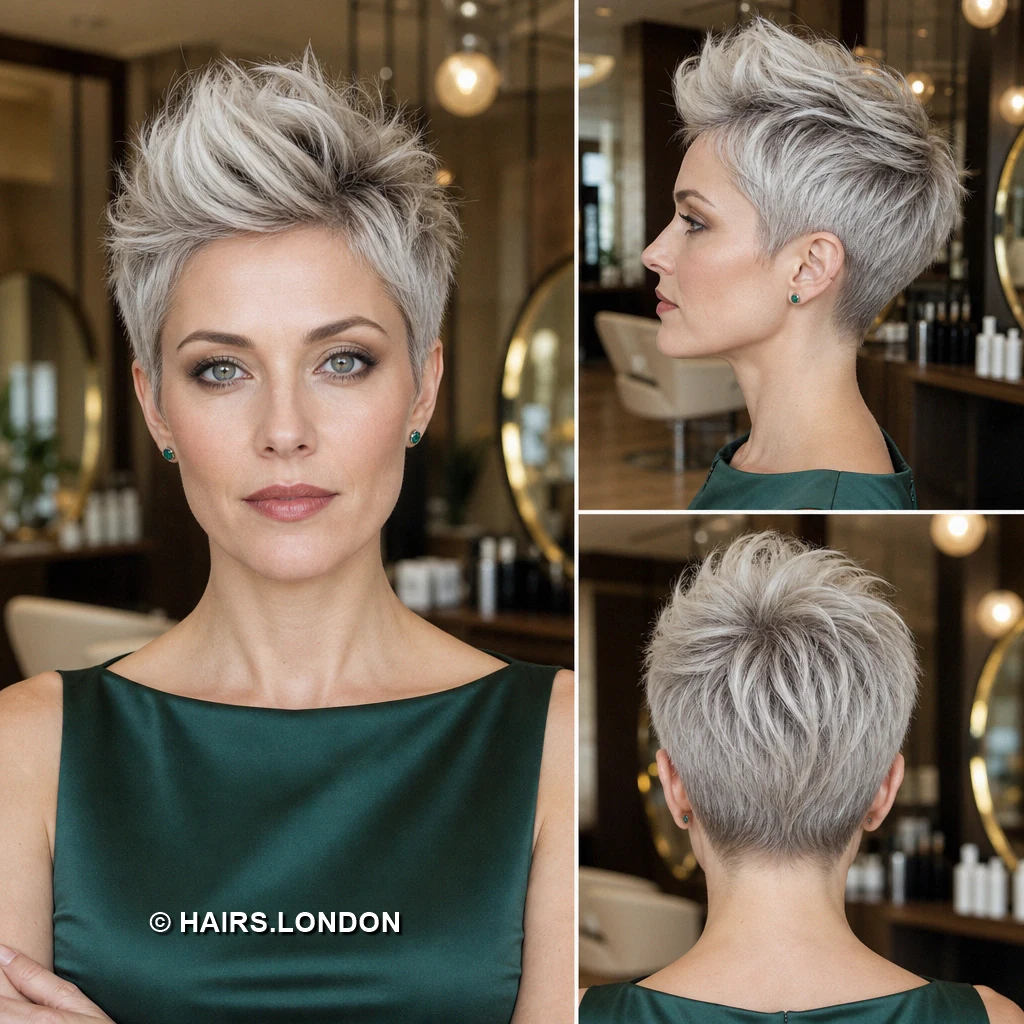 18 Silver Pixie Haircuts with Swept Fringes, Soft Waves, and Textured Crowns Ash Sweeping Sidecut