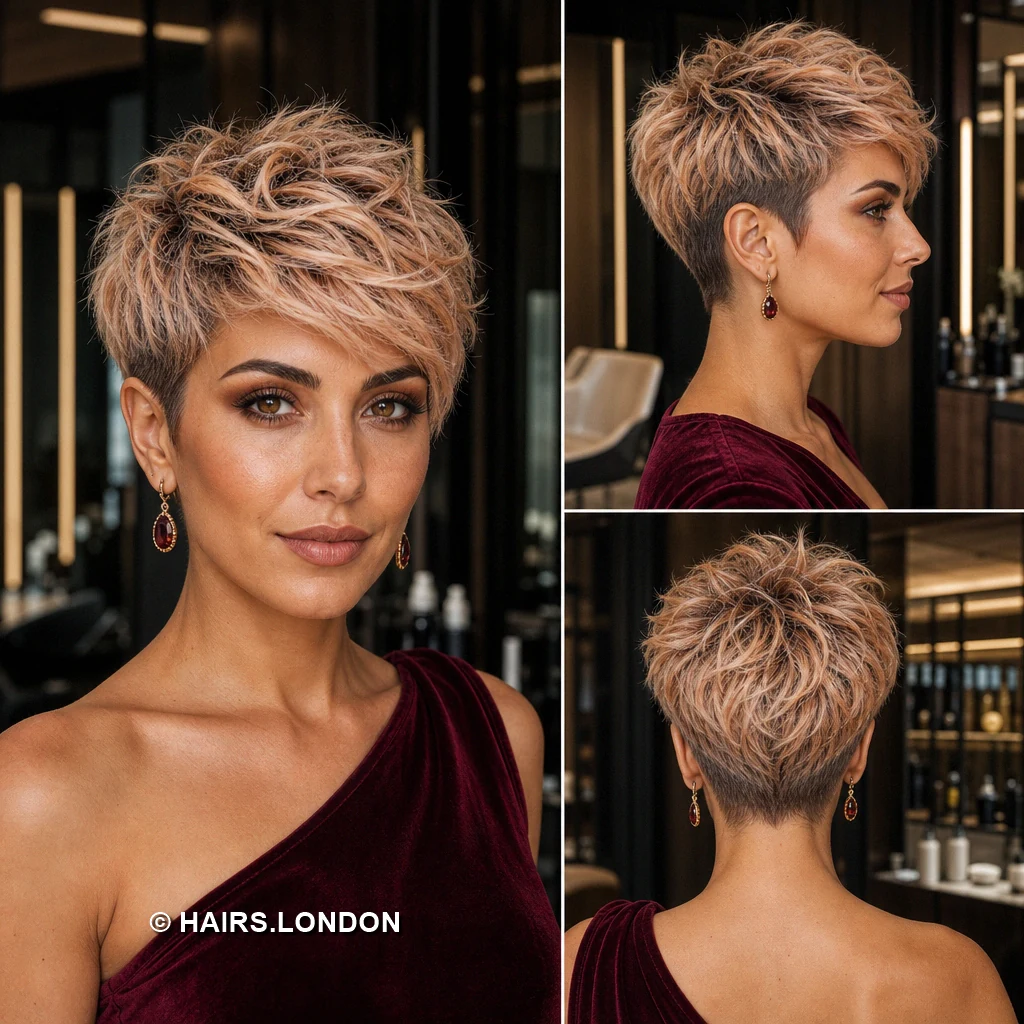 12 Short Pixie Haircuts with Color, Texture, and Shape Ashblonde Cropped Sweep