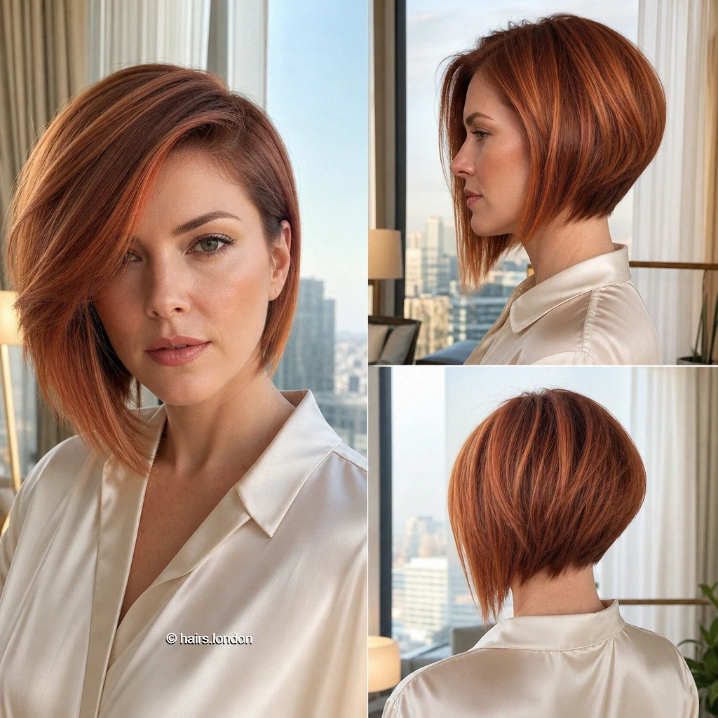 Auburn Asymmetrical Bob