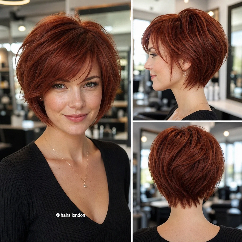 Auburn Layered Bob