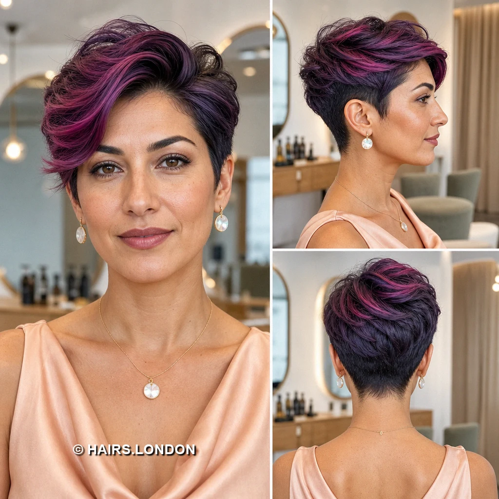 16 Burgundy Pixie Haircuts with Fringe, Texture, and Tapered Napes Auburn Rounded Pixie