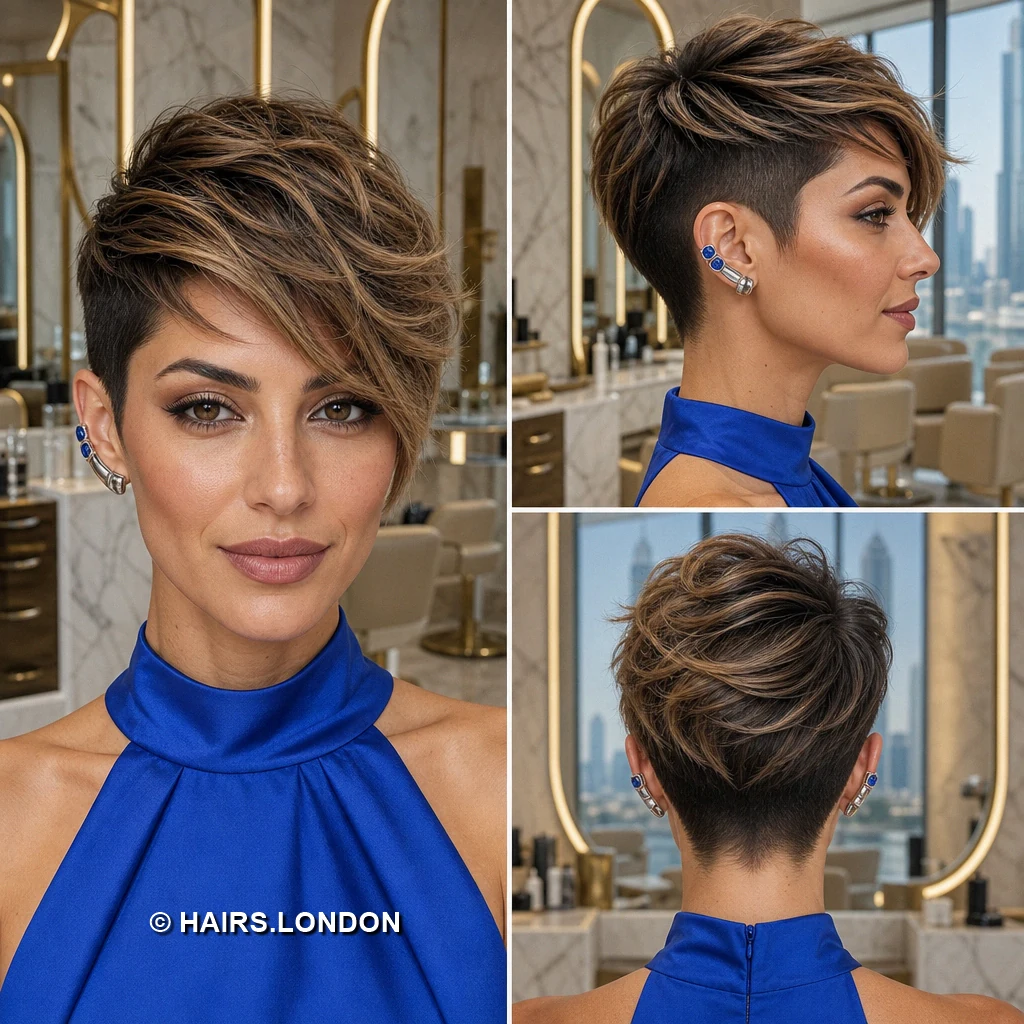 19 Highlighted Pixie Haircuts with Shape, Texture, and Lift Auburn Sculpted Pixie