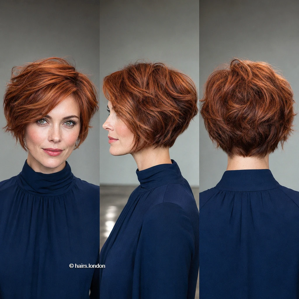 20 Red Bob Haircuts, From Sleek Chin-Length Shapes to Short Layered Cuts Auburn Shaggy Bob