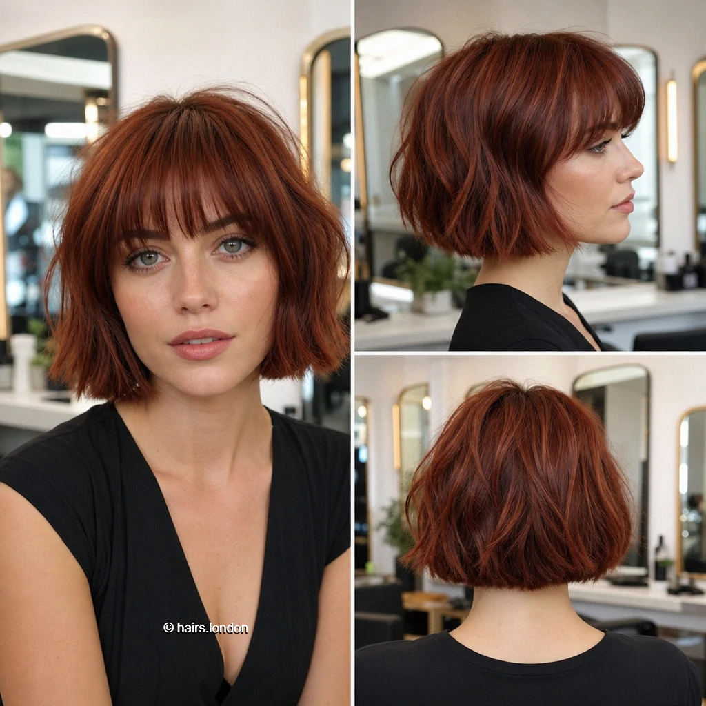 Auburn Tousled Bob