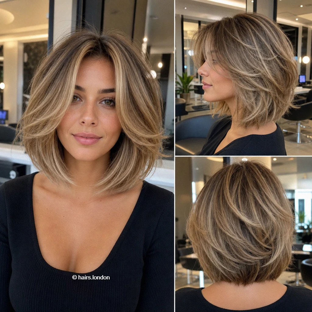 20 Bob Haircut Ideas: Rounded, Textured, A-Line and Stacked Shapes Beige Airy Bob