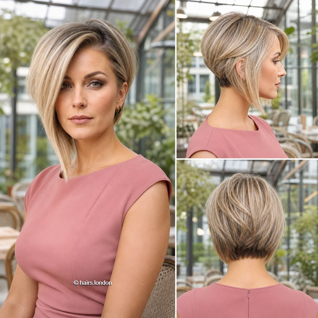 Beige Asymmetrical Graduation