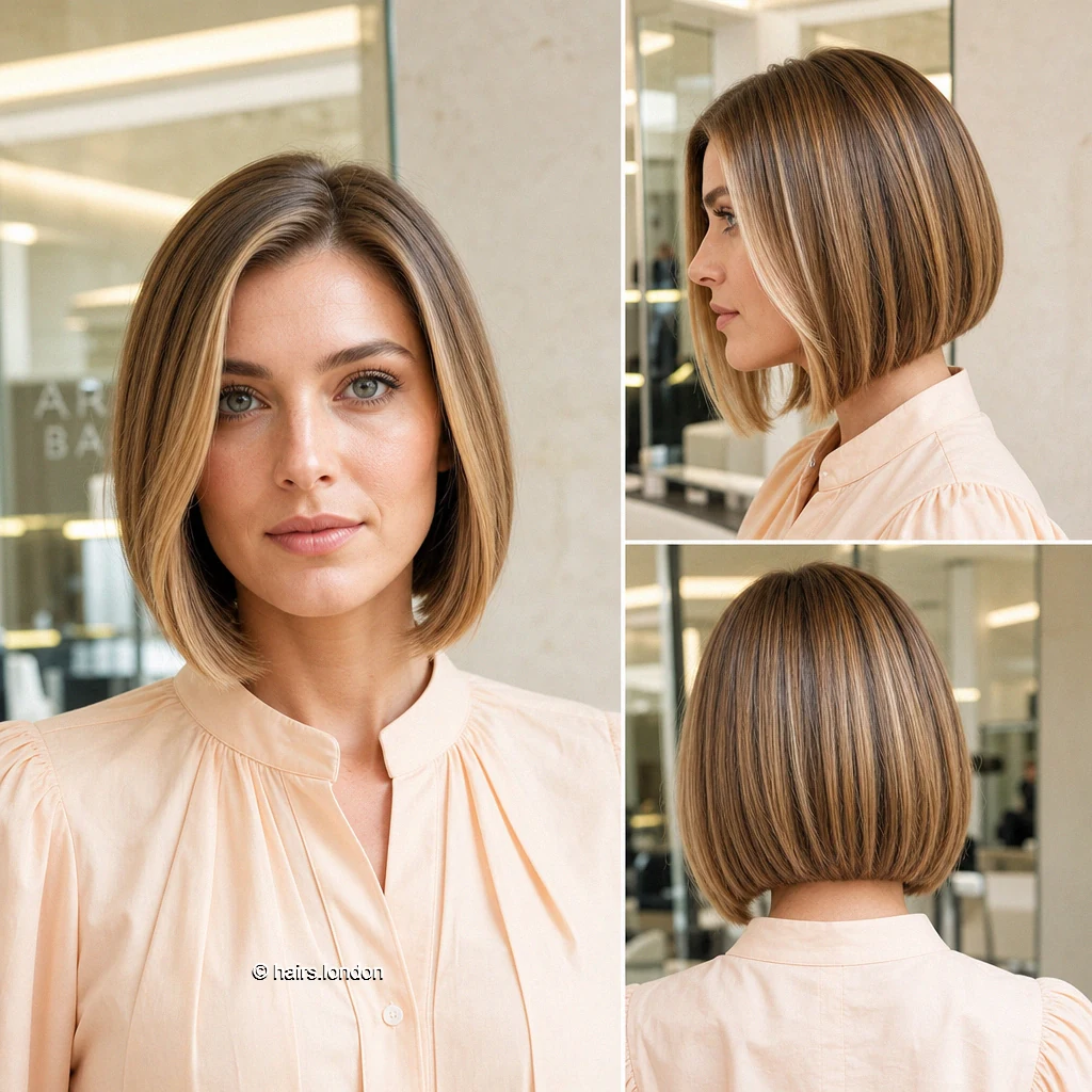 20 Bob Haircuts with Shape, Movement, and Color Inspiration Beige Chin Bob