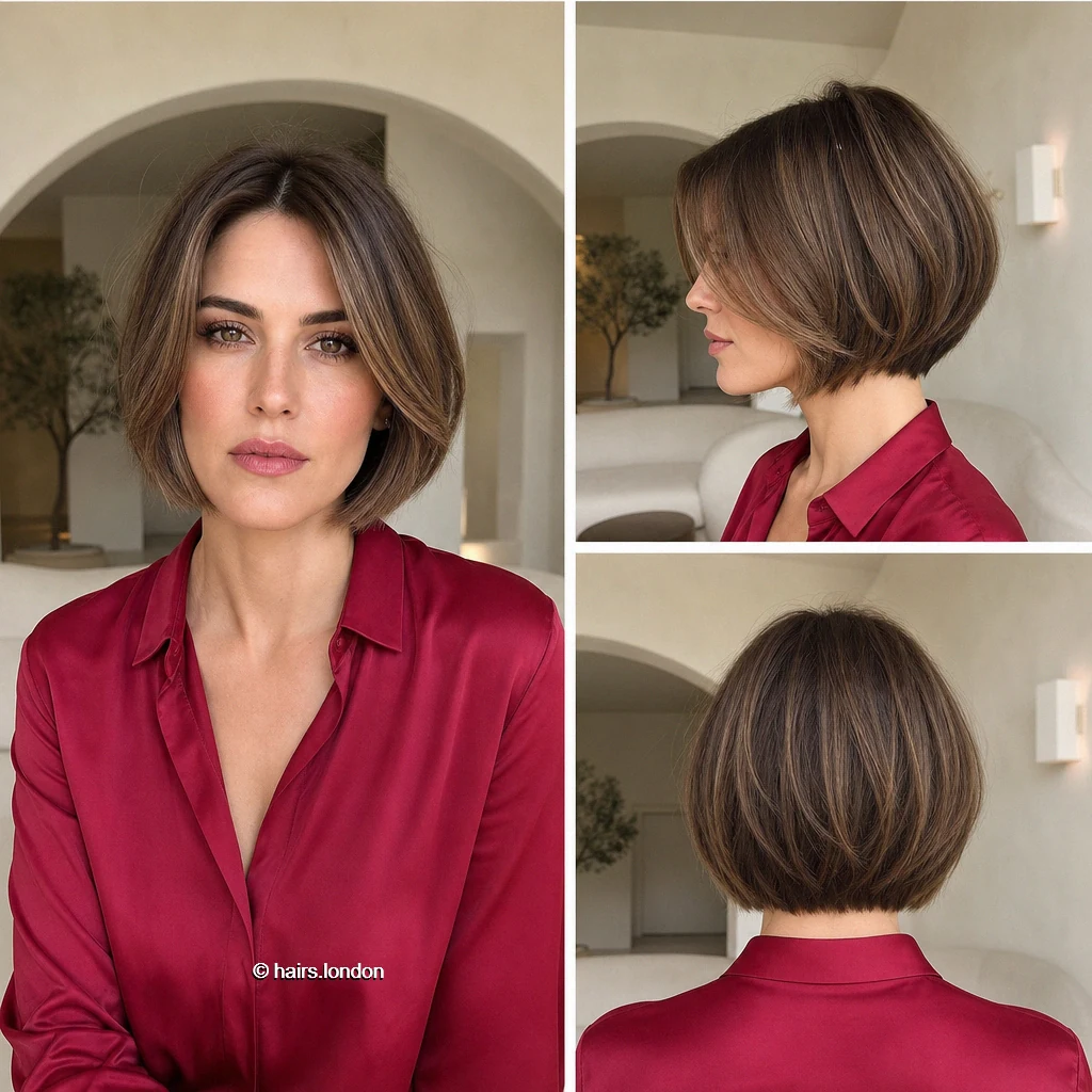 20 Bob Haircuts with Shape, Movement, and Color Inspiration Beige Graduated Bob