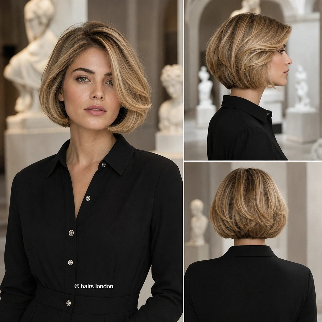 20 Bob Haircut Ideas: Rounded, Layered and Textured Shapes Beige Layered Bob