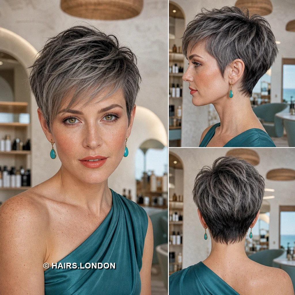 12 Pastel Pixie Cuts with Swept Fringes, Textured Crowns, and Tapered Napes Beige Pastelfringe Pixie