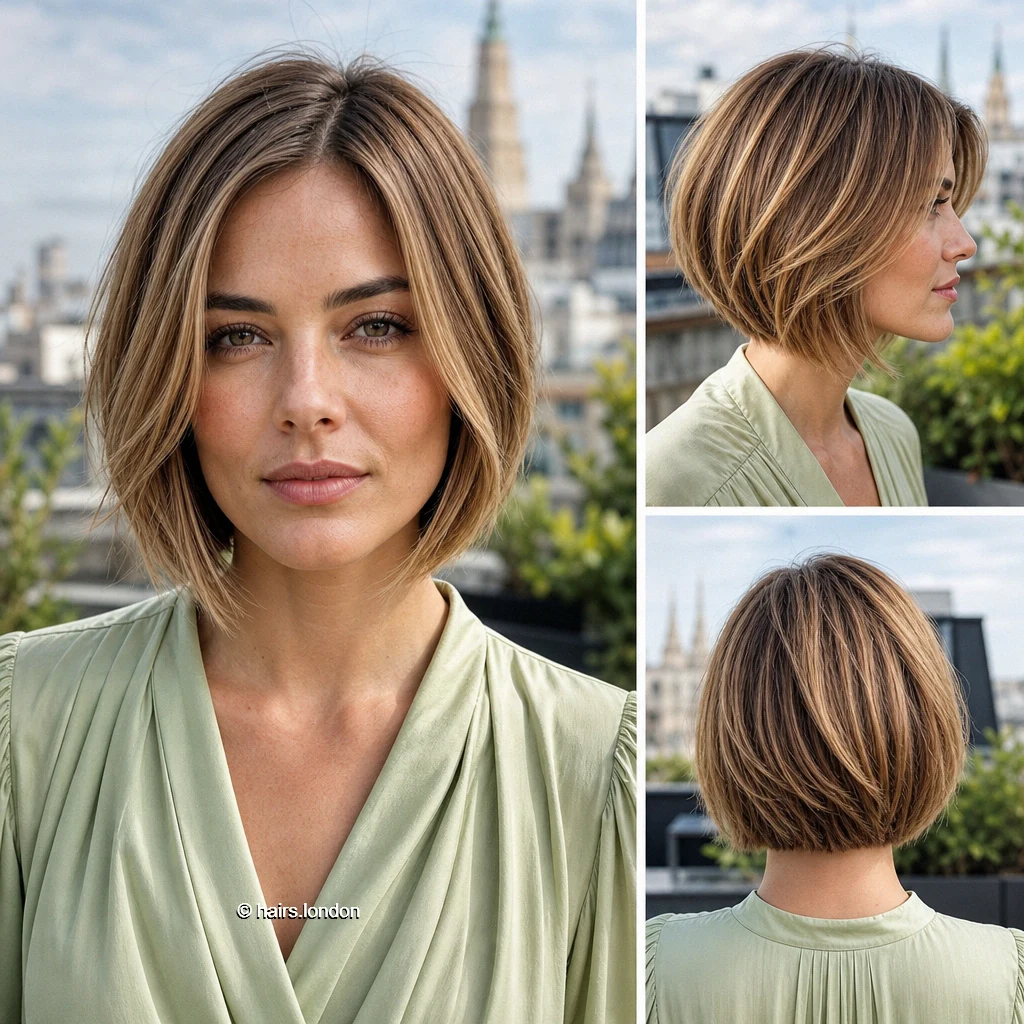 24 Bob Haircuts: From Rounded Jaw-Length Shapes to Layered Lobs Beige Relaxed Bob
