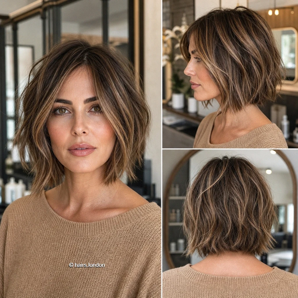 20 Bob Haircut Ideas, From Soft Layers to Sculpted Shapes Beige Shaggy Bob