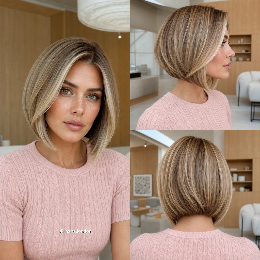 20 Blonde Bob Haircuts, From Sleek Jawline Shapes to Airy Short Layers Beige Slanted Bob