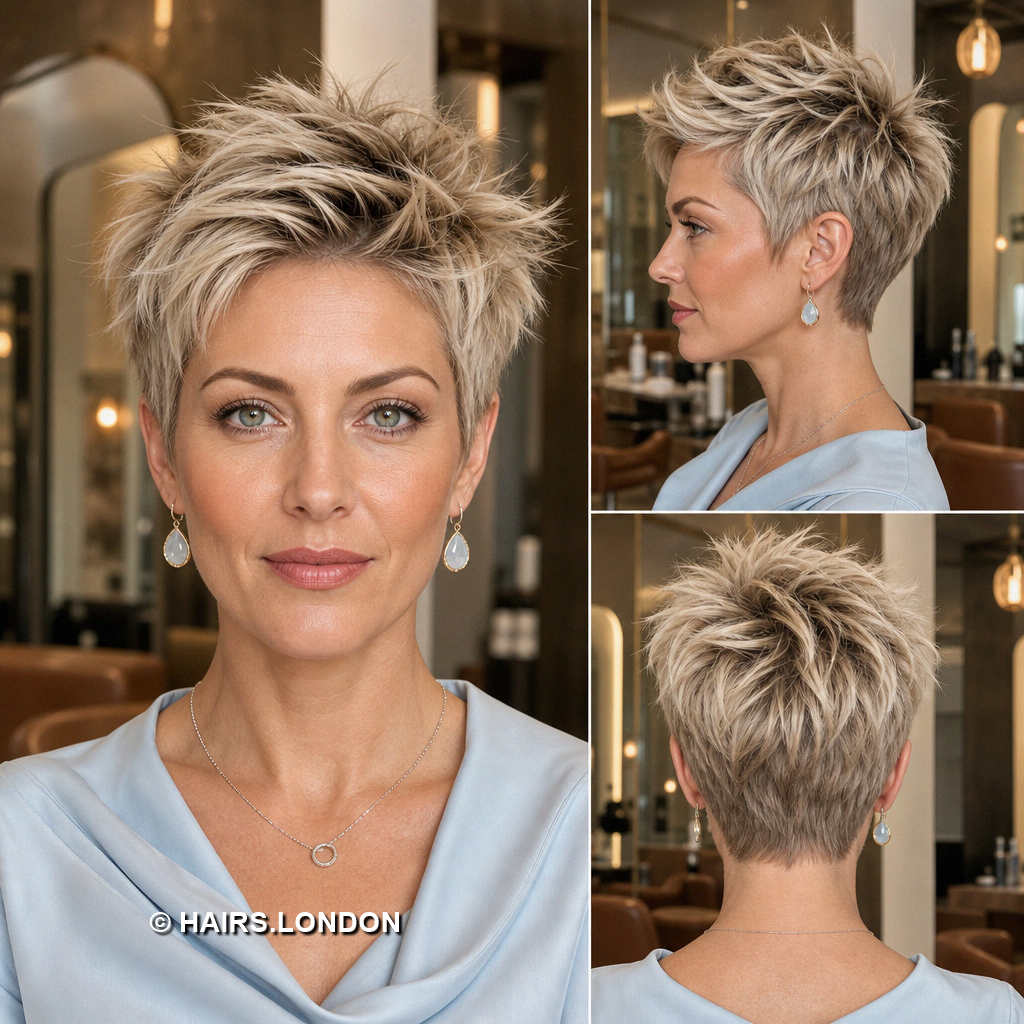 19 Blonde Pixie Haircuts with Honey Highlights and Soft Texture Beige Spiky Pixie